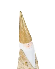 Weihnachtsdekoration 3er Set TENNILA 23/31/32 cm Weihnachtsmann Gold_1175511