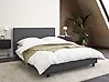 Wasserbett Stoff ALBI 140 x 200 cm Grau