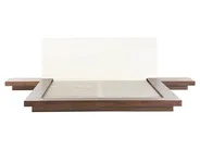 Bett mit Lattenrost ZEN 160 x 200 cm Braune Esche_751578