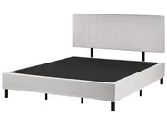 Boxspringbett Stoff COUNTESS 180 x 200 cm Hellgrau_1054572