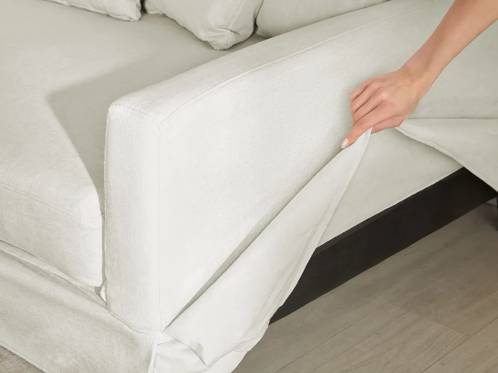 Bezug für 3-Sitzer Sofa GILJA Cremeweiß_996514
