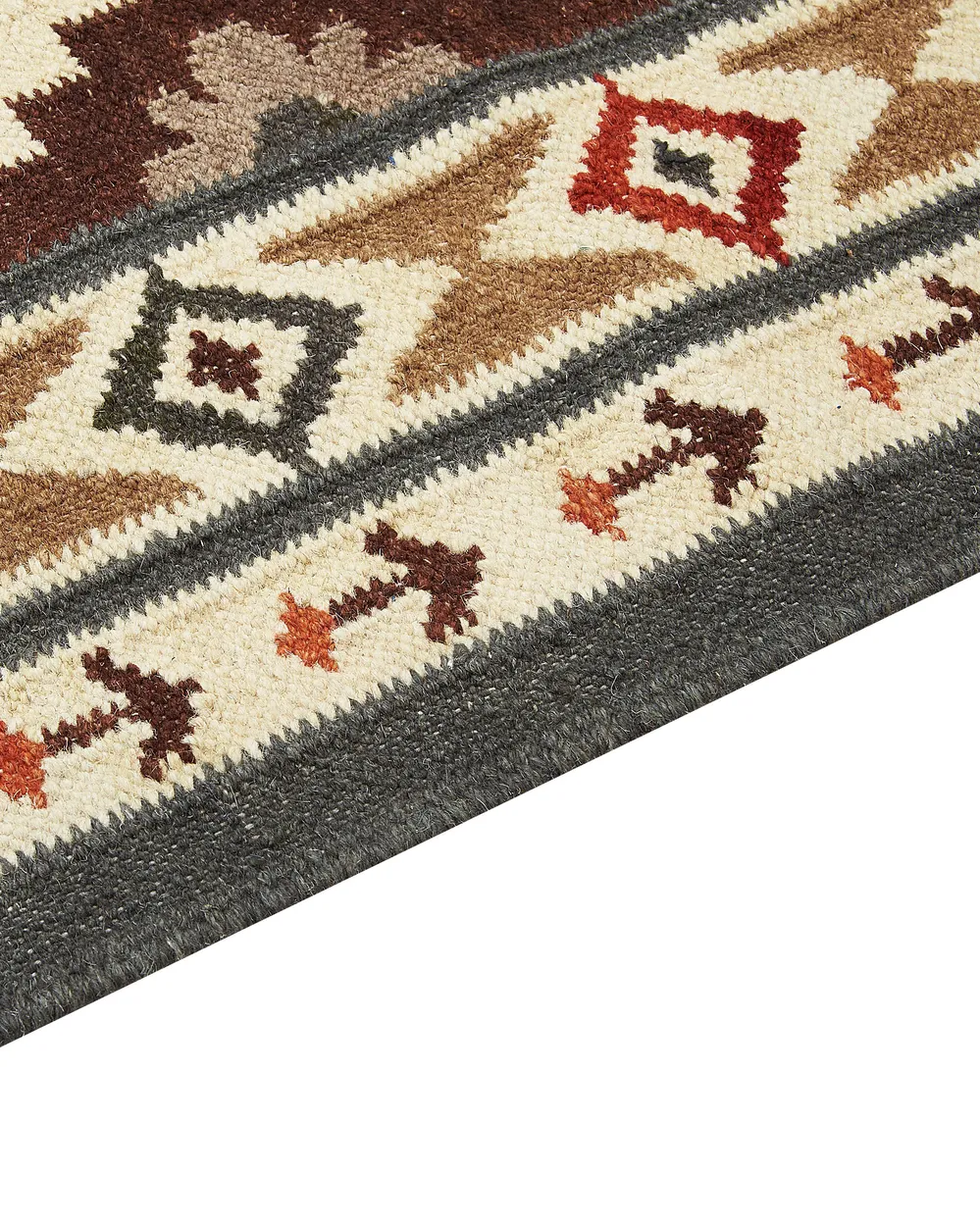 Teppich GHUKASAVAN Bunt 200 x 300 cm Kelim Wolle_859090