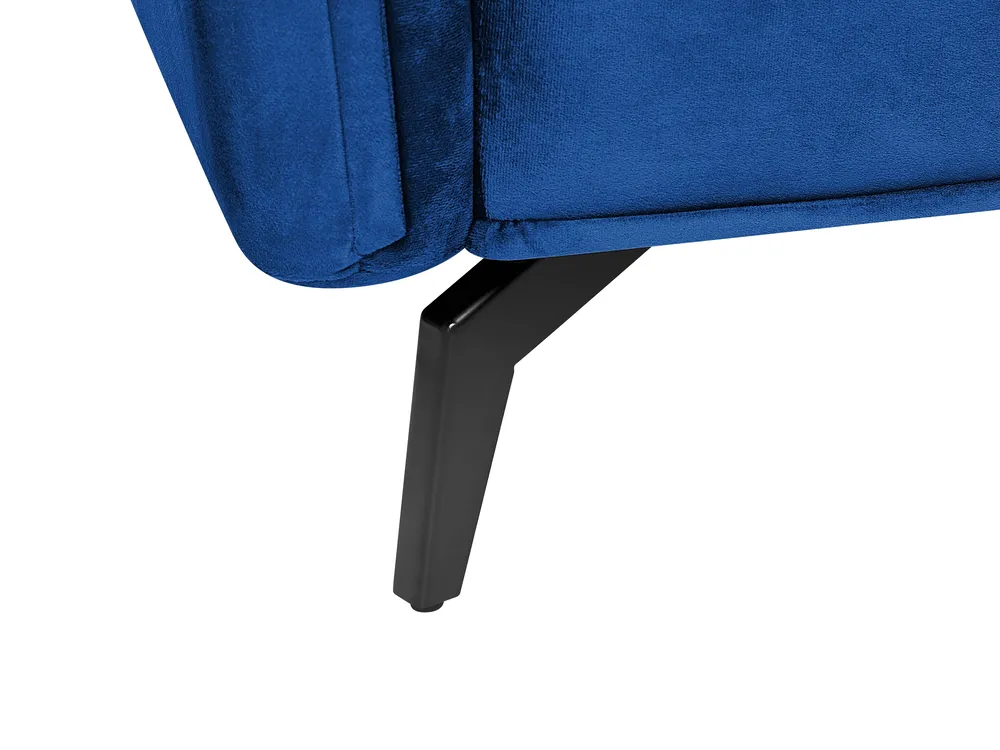 Sofa 4-Sitzer AURE Samtstoff Marineblau_851578