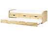 Ausziehbett Kiefernholz PETIVILLE 90 x 200 cm Hellbraun