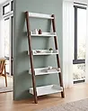 Regal mit 5 Ebenen MOBILE TRIO 164 cm Braun / Weiß
