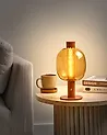 Kabellose LED Tischlampe PULANGI mit Dimmer Metall Braun