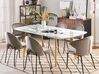 Extending Dining Table MOSBY Marble/ Gold 160/200 cm 90 cm