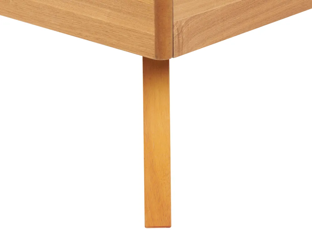 Bett ohne Kopfteil BERRIC 140 x 200 cm Naturfarbene Esche_912530