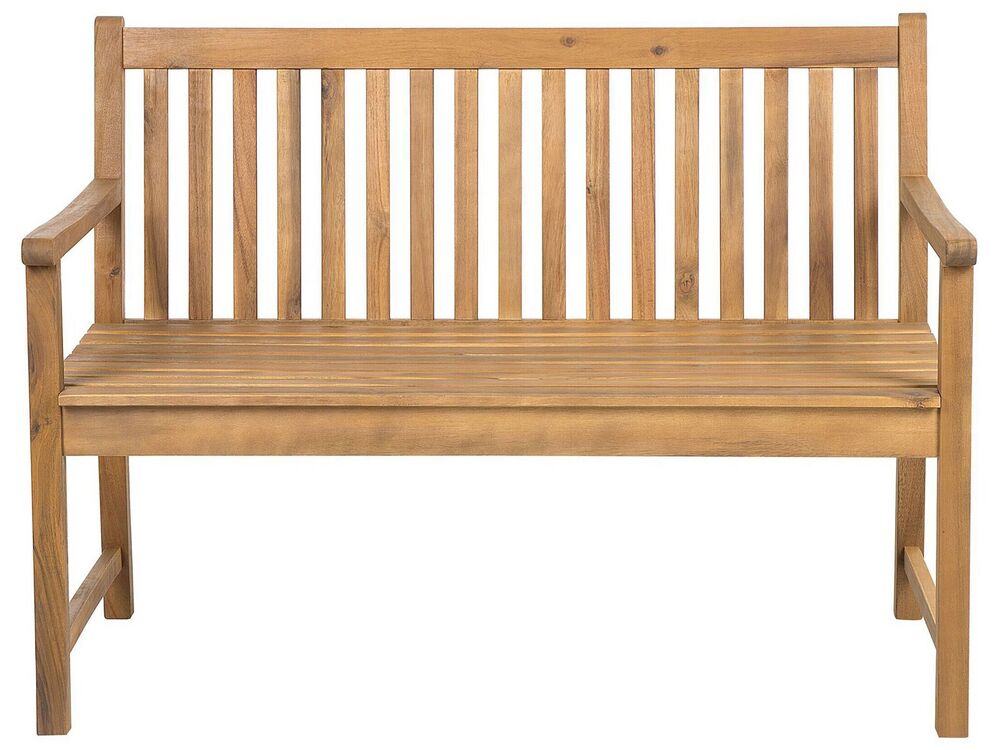 Garden Bench VIVARA 120 cm Certified Acacia Wood Light Brown