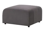 Ottomane FALSTERBO Samtstoff Taupe_919362