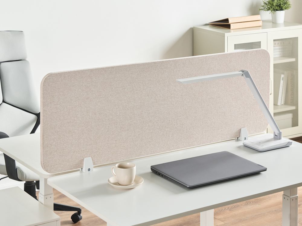 Schreibtischtrennwand WALLY 120 x 40 cm Beige