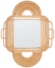 Wandspiegel ALCORN 70 cm 90 cm Rattan Naturfarben_894134