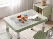 Kids Table with Chairs BONDO Green_1124382