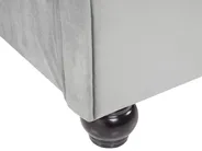 Krevet Samet AVALLON 160 x 200 cm Sivi_694483