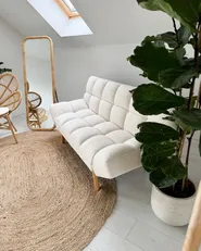 Standspiegel MALANGE 150 cm Rattan Naturfarben_1005224