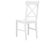 Esszimmer Set BARLEE Pappelholz Weiß 4-Sitzer_975602