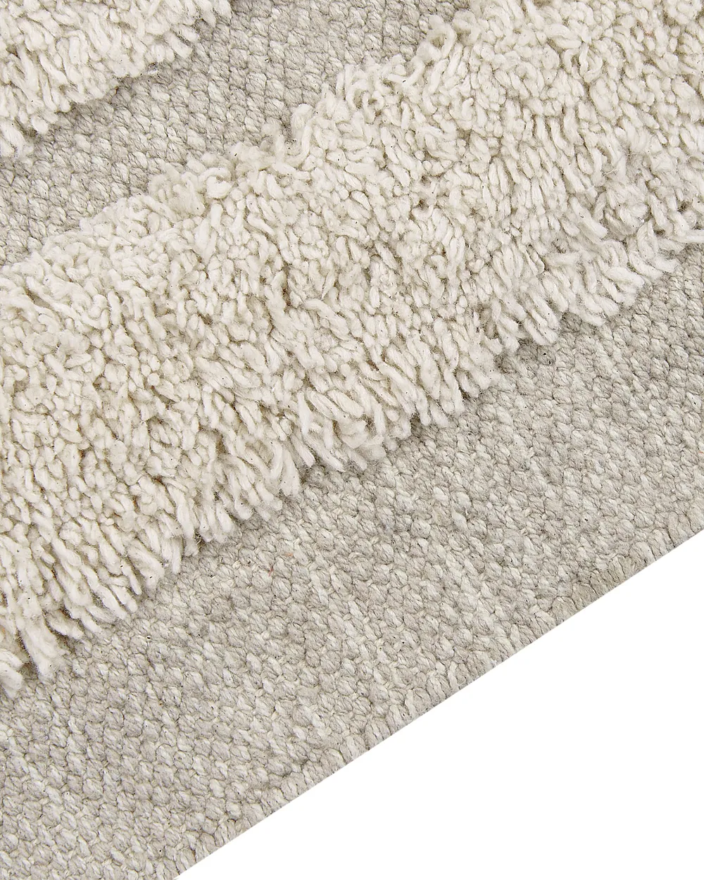 Teppich HAKKARI Hellbeige 80 x 150 cm Baumwolle_837835