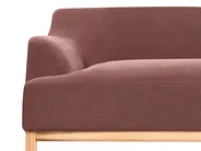 Sofa 3-Sitzer SOSJO Stoff Burgunderrot_940878