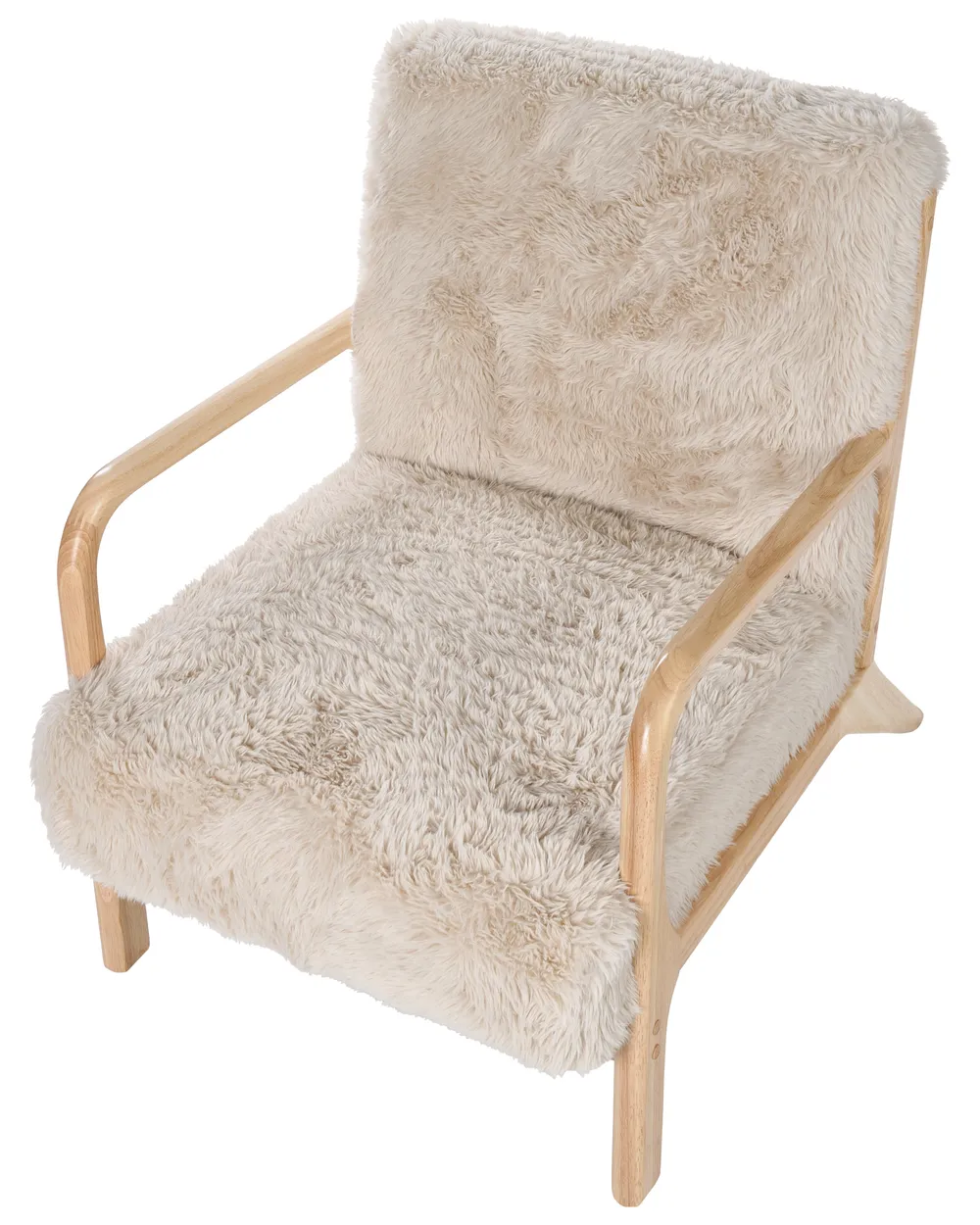 Sessel SKOVDE Webpelz Hellbeige_1018526
