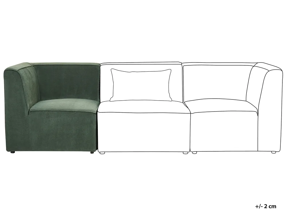Eckmodul LEMVIG Cord Grün_869592