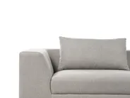 Sofa 3-Sitzer LERMON Stoff Hellgrau_898605