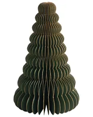 Weihnachtsdekoration 5er Set VORMA 25 cm Weihnachtsbaum Beige / Grün_1030620