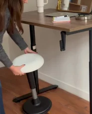 Wobble Stool ESTELL Faux Leather White_1033882