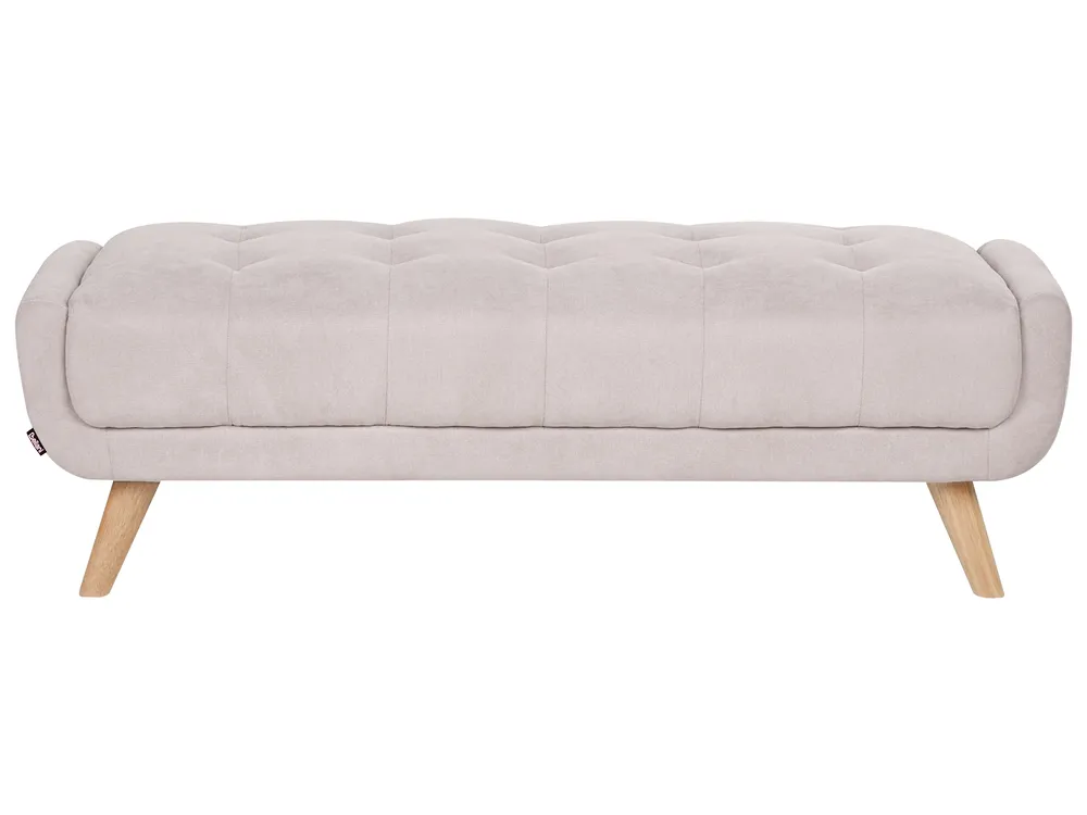 Sofa 2 Seater HABO with Ottoman Fabric Taupe_1077153