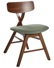 Esszimmerstuhl 2er Set LELAND Holz Dunkelbraun_975702
