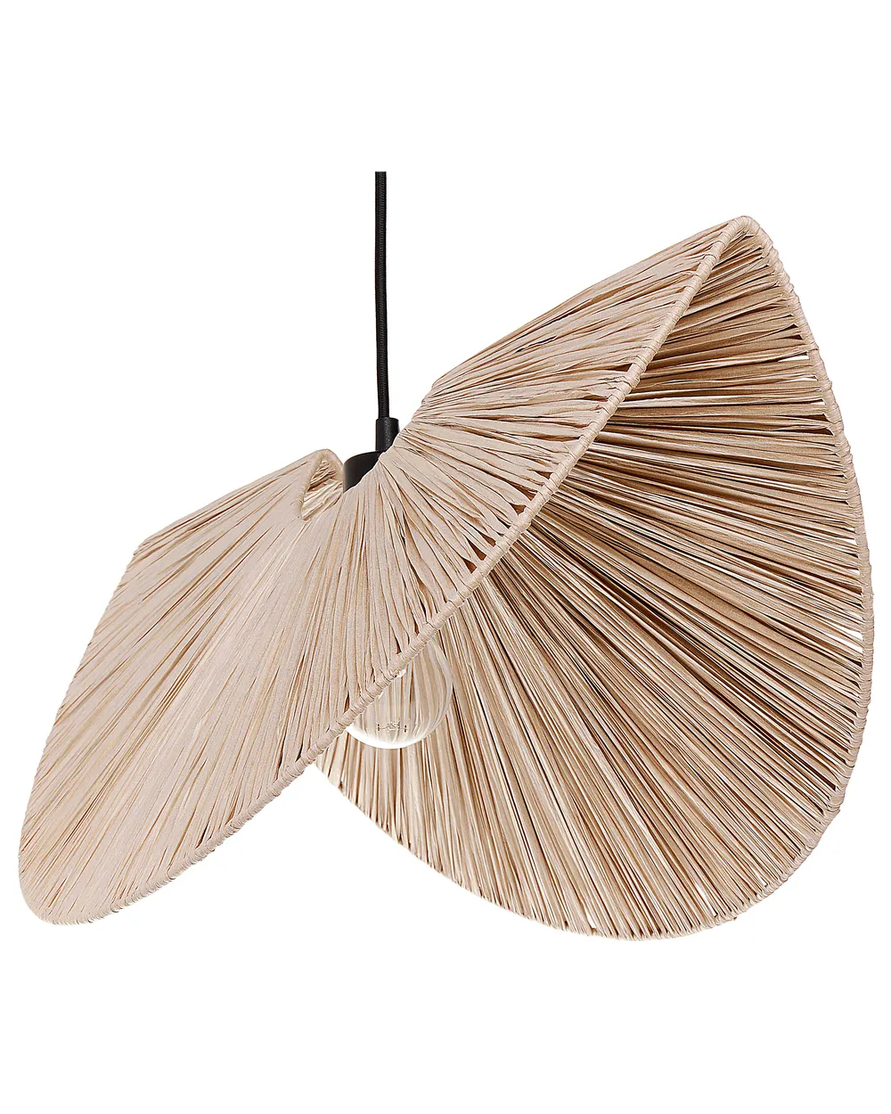 Hängeleuchte HERRON Papier Naturfarben
