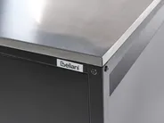 Outdoor-Küche 2er Set mit Spüle MAENZA Schwarz Metall_981477