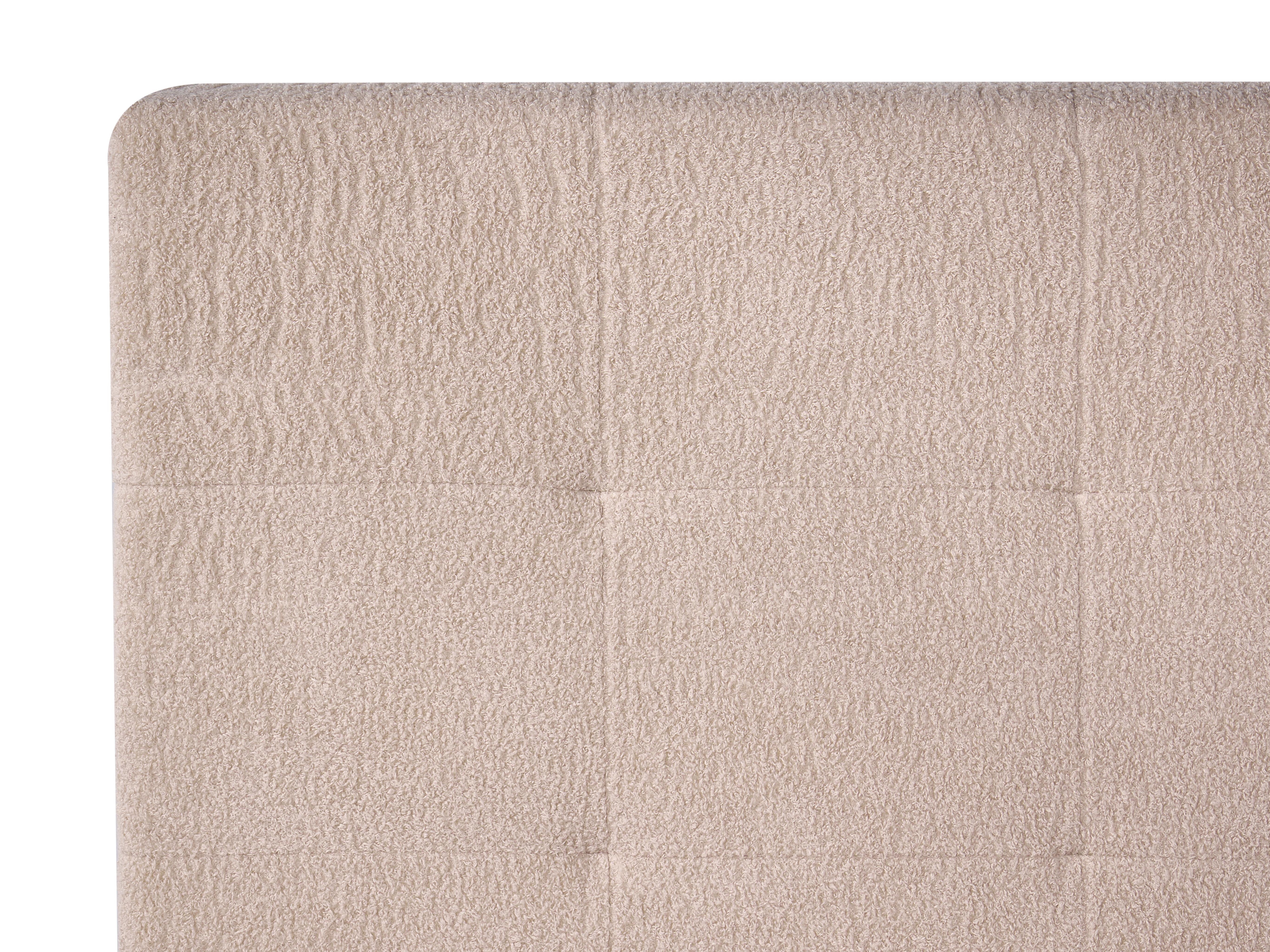 Ottoman Bed LORIENT Boucle Beige 160 x 200 cm (EU King Size)_1040257