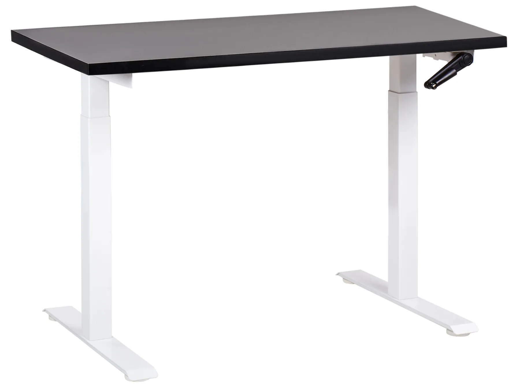 Schreibtisch manuell höhenverstellbar DESTINES 120 cm 72 cm Schwarz / Weiß_898793