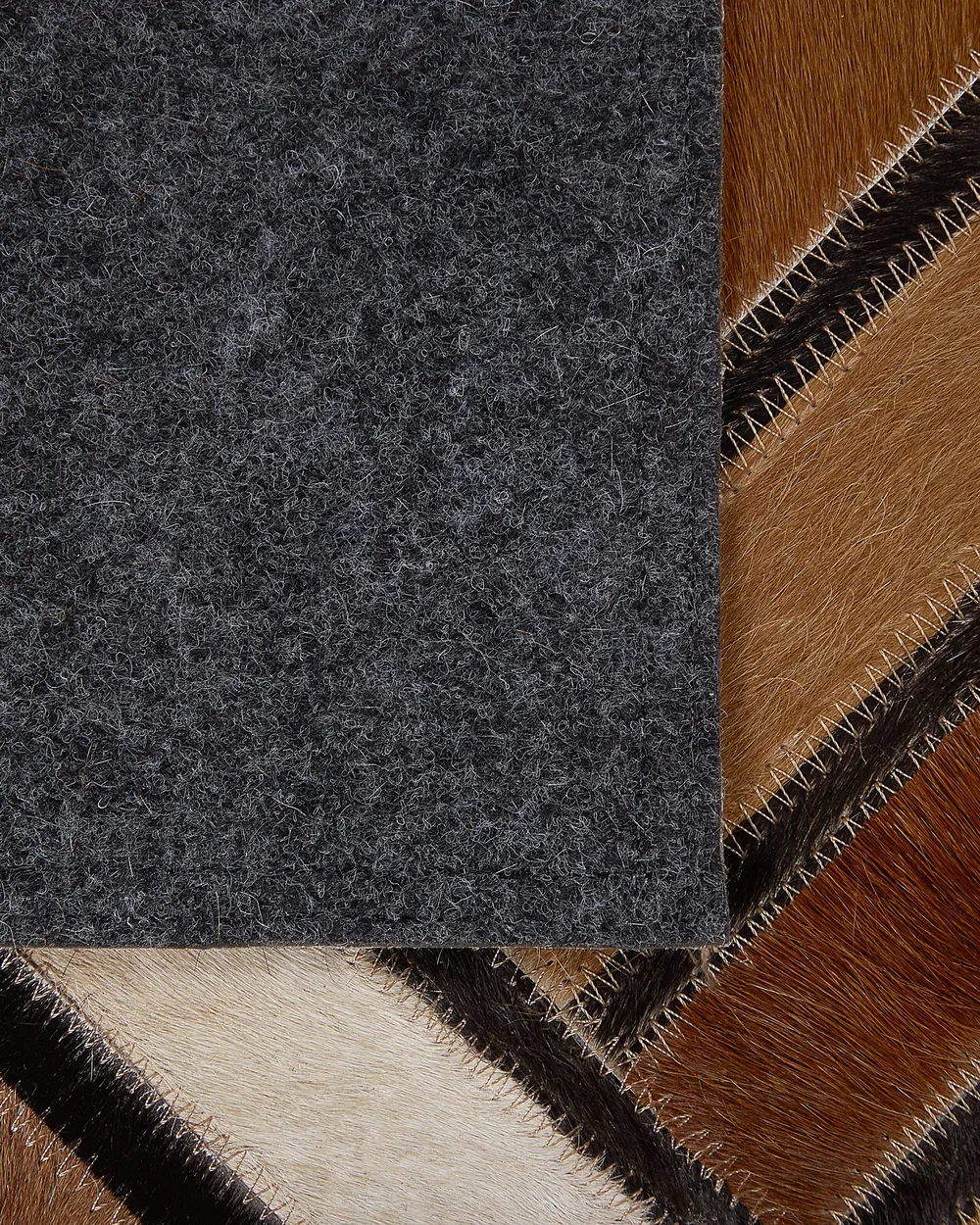 Rug TEKIR Brown 160 x 230 cm Leather_764742