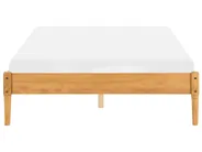 Bed without Headboard Pine Wood VEYRAC 140 x 200 cm (EU Double) Light Brown_1118737