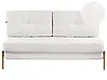Schlafsofa 2-Sitzer EDLAND Bouclé Cremeweiß