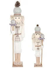 Set od 2 dekorativne figurice ALANIEMI 52/79 cm Orašar bež_1156616