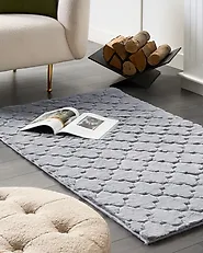 Faux Fur Rug GHARO Grey 80 x 150 cm_1184718