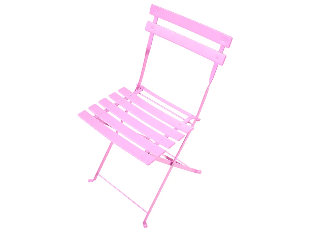 Bistro Set klappbar FIORI Metall Rosa_1093618