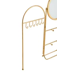Jewellery Stand with Mirror PIROU Gold_997241