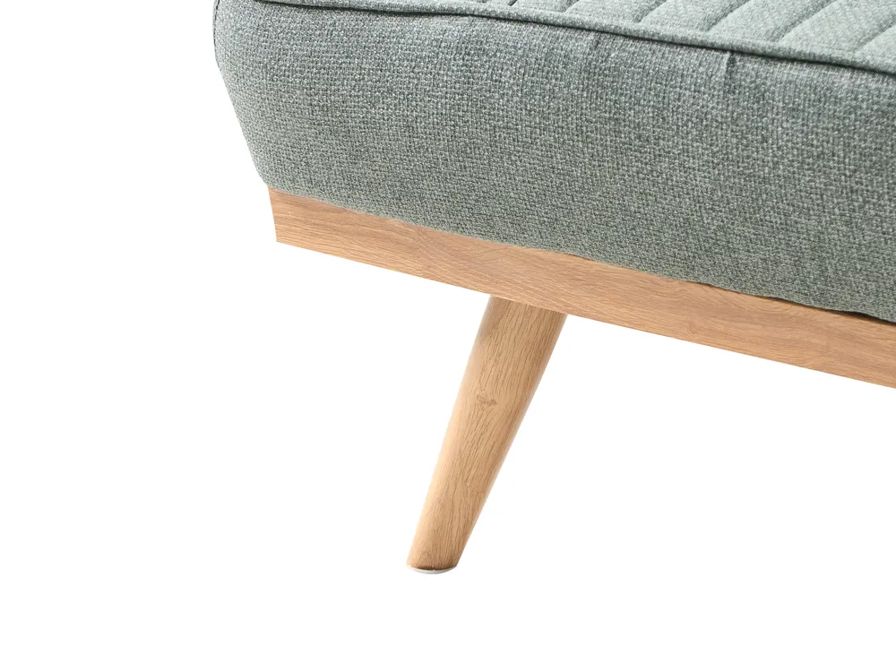 Schlafsofa 2-Sitzer KALFAFEL Stoff Grün_1009377