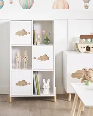 Shelving Unit CLOUDY 111 cm White_947213