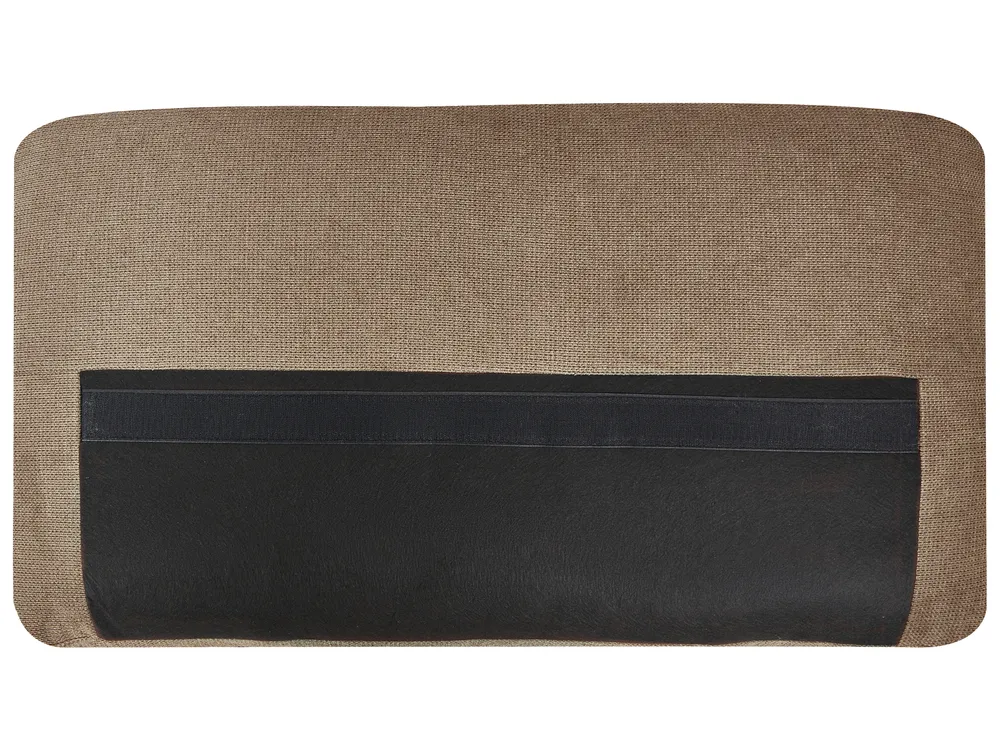 Ecksofa 3-Sitzer LOFOTEN Stoff Braun rechtsseitig_1098895