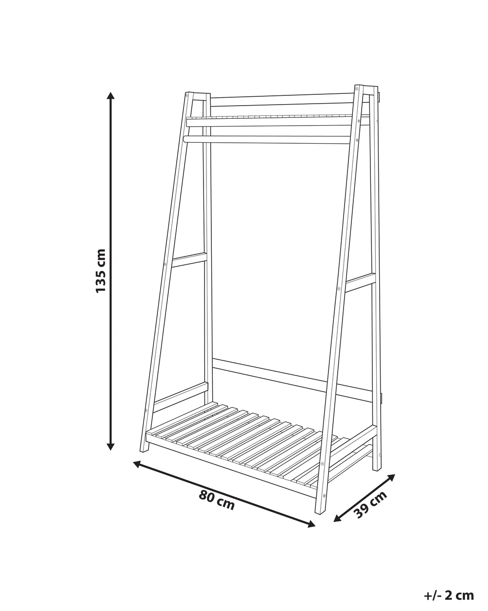 Coat Stand BAKER Light Brown_935390