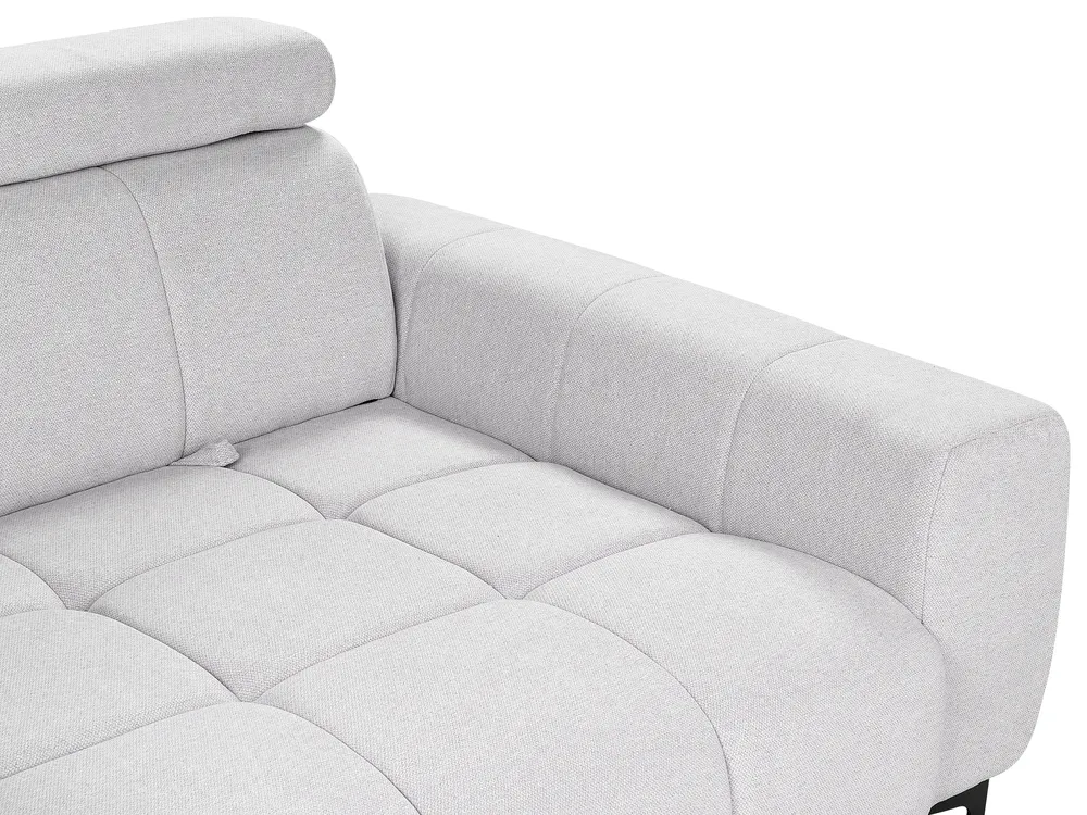 Sofa 2 Seater VEGAMO Fabric Light Grey_925045