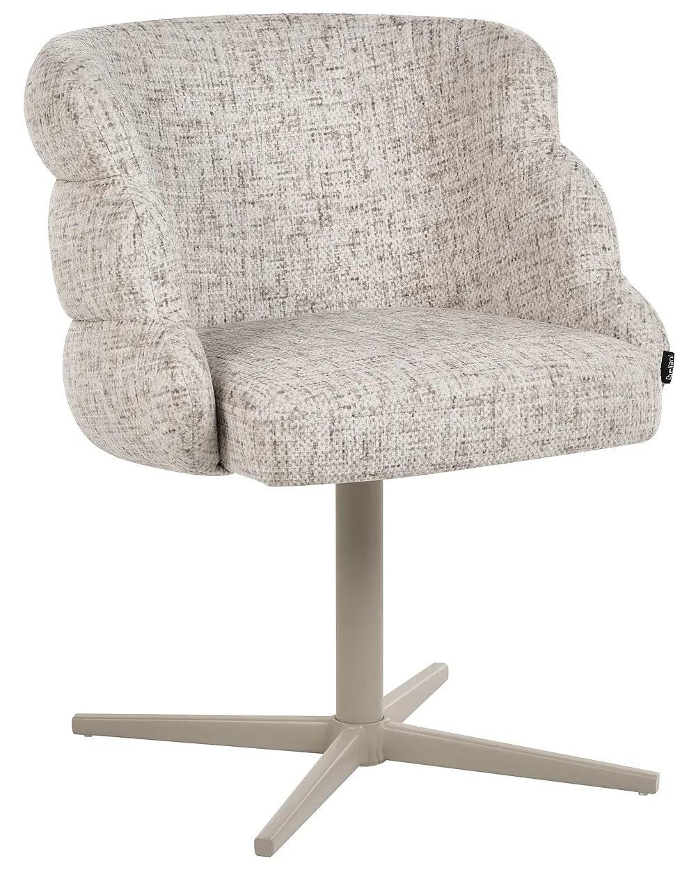 Dining Chair Swivel YOUNGSTOWN Fabric Light Beige_1156539