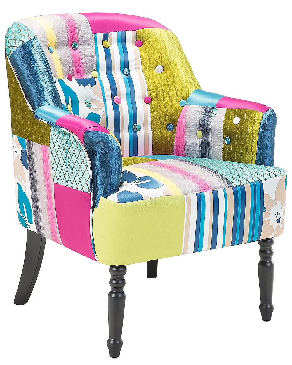 Sessel MANDAL Stoff Bunt