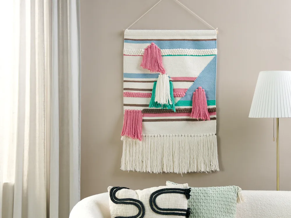 Wandbehang MOOLA Baumwolle 109 cm Hellbeige_1078758