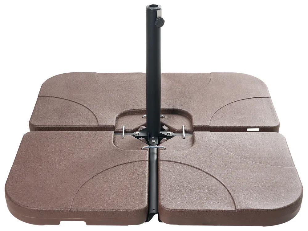 Sonnenschirmfuß CARIA Quadratisch Taupe 9 kg