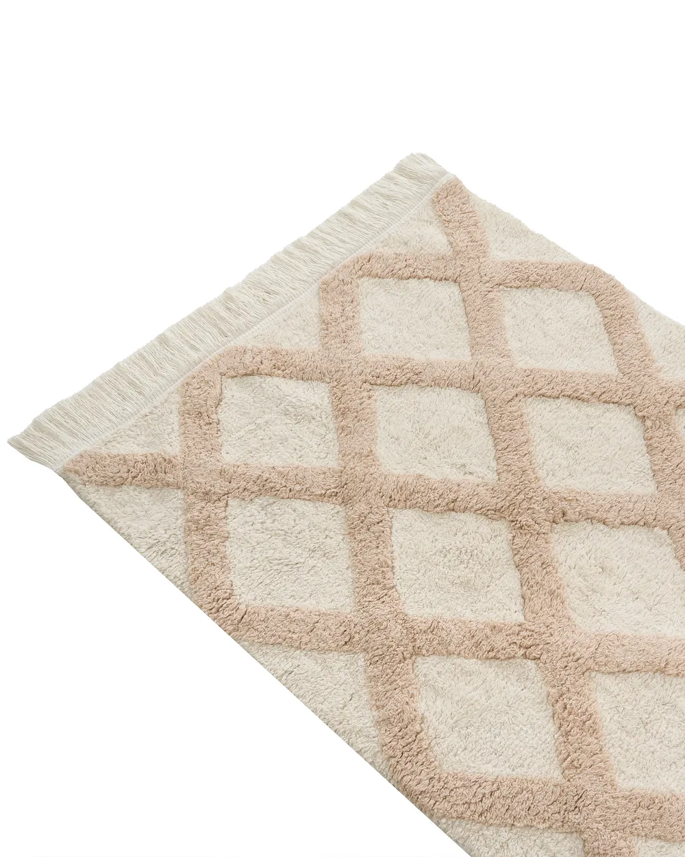Kids Rug PUNSARI Light Beige 60 x 90 cm Cotton_1107589